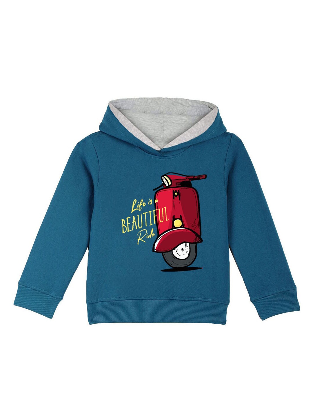 

Naughty Ninos Printed Hooded Sweatshirt, Teal