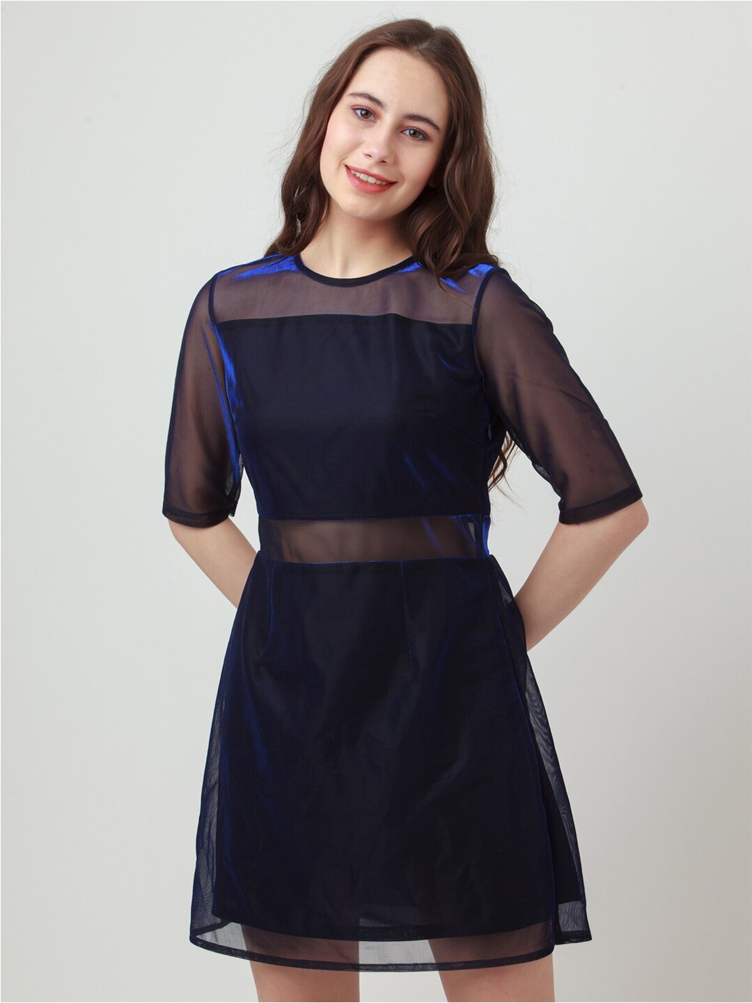 

Zink London A-Line Short Dress, Black