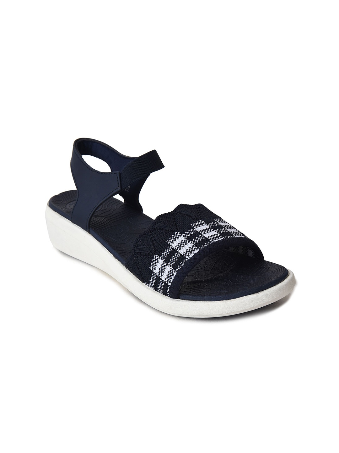 

IMPAKTO Printed Comfort Heels, Blue