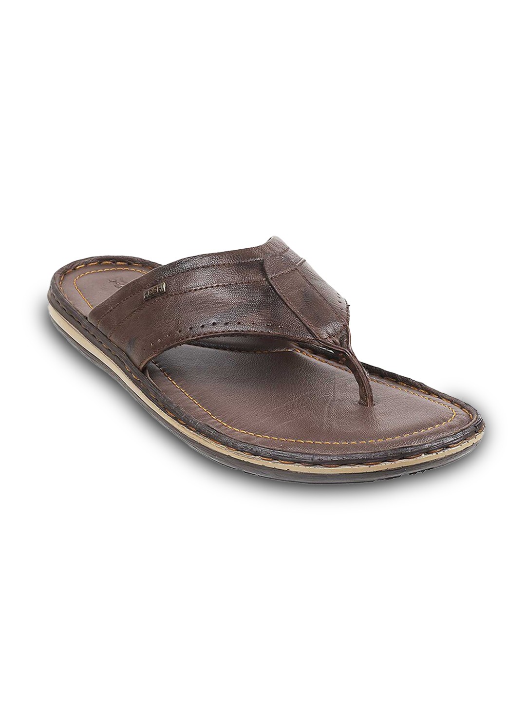

Mochi Men Leather Comfort Sandals, Brown