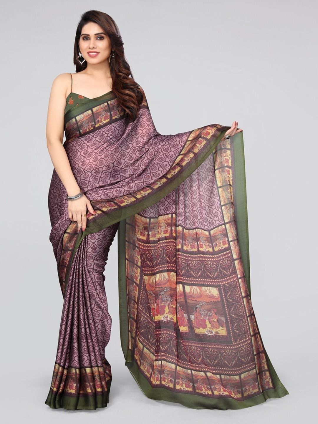 

KALINI Floral Saree, Pink