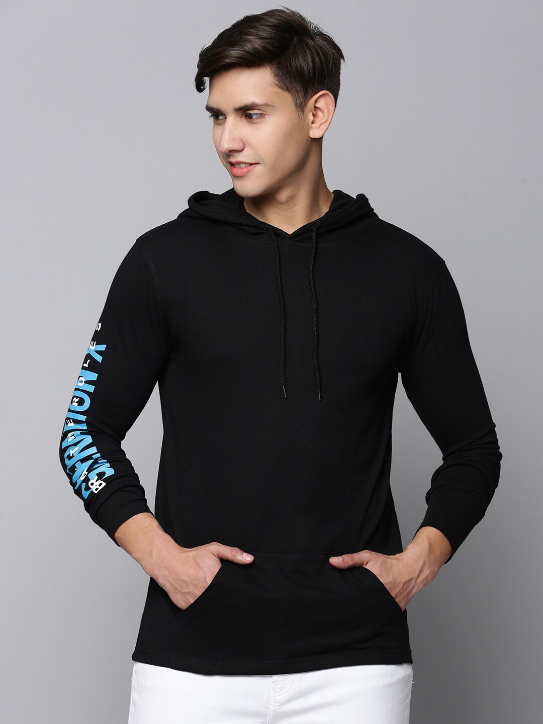 

Kryptic Men Pure Cotton T-shirt, Black