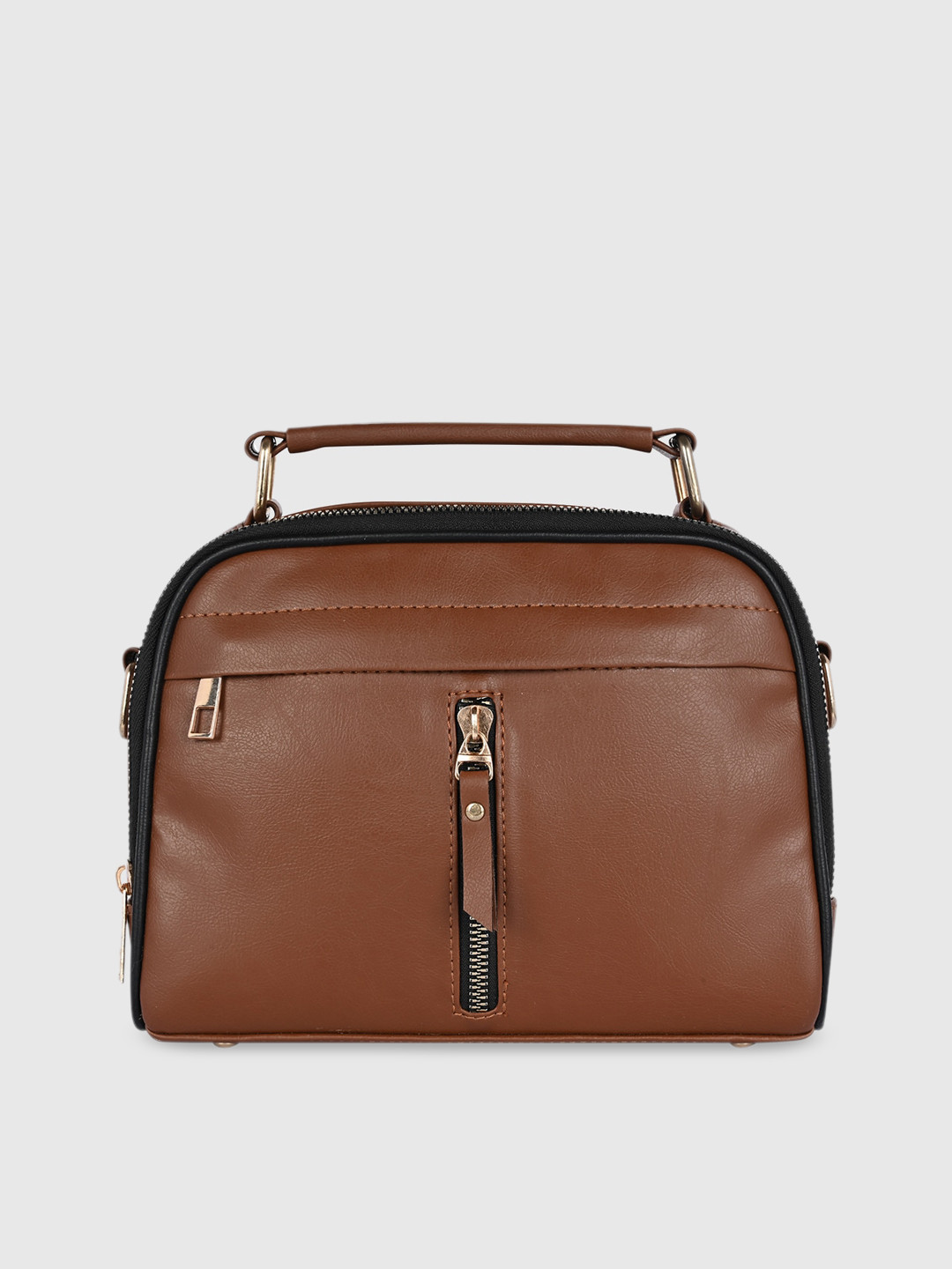 

Bagsy Malone Brown PU Structured Handheld Bag