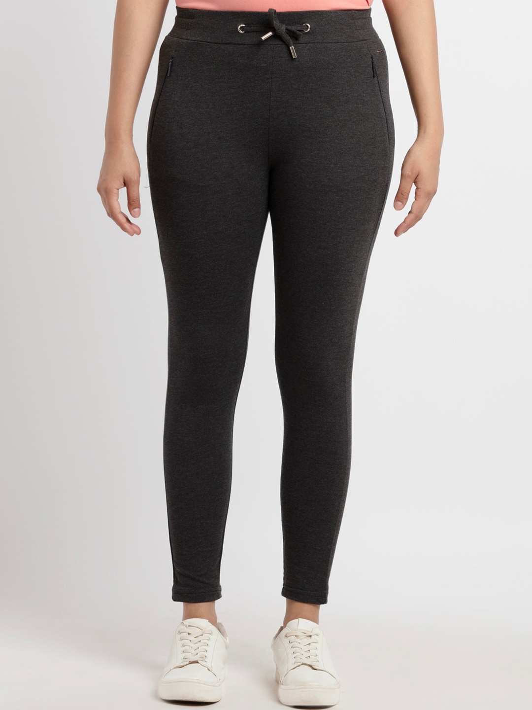 

Status Quo Women Ankle-Length Track Pants, Grey