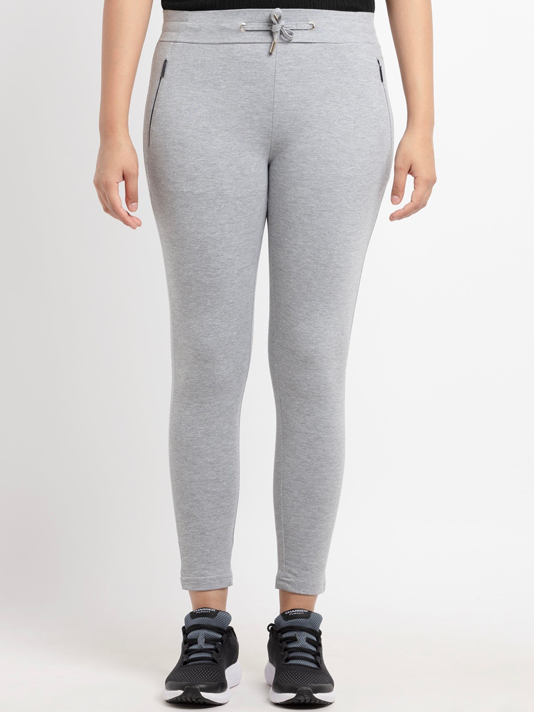 

Status Quo Women Cotton Track Pants, Grey