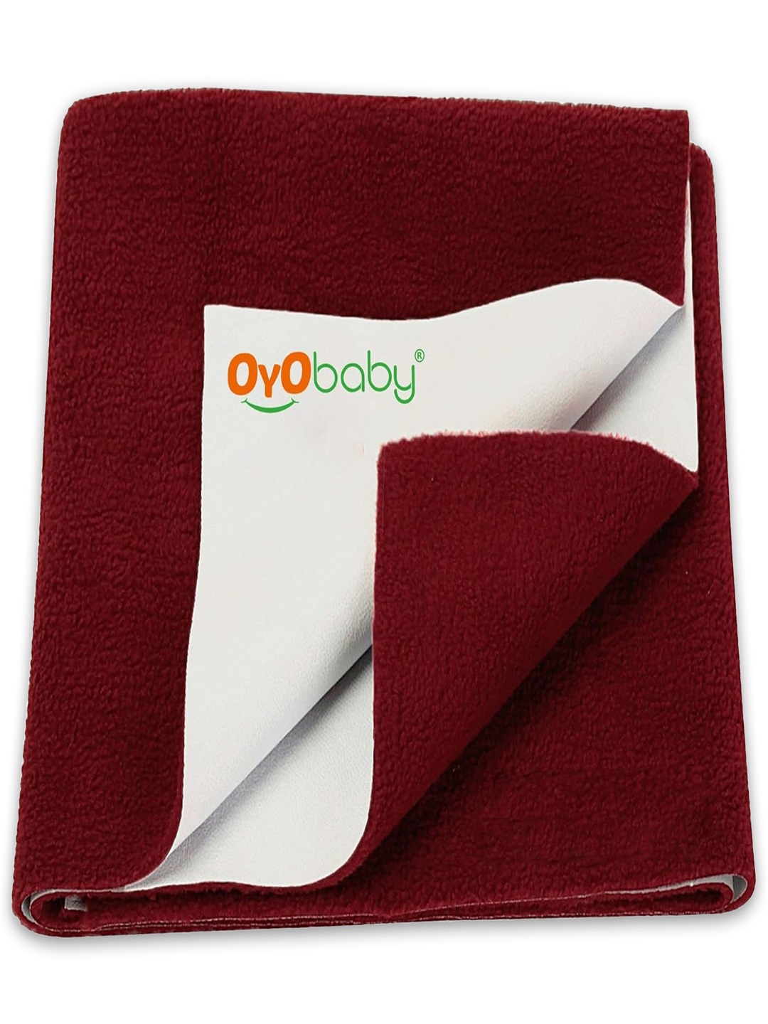 

OyO Baby Maroon Waterproof & Baby Dry Sheet Polycotton Mattress Protector