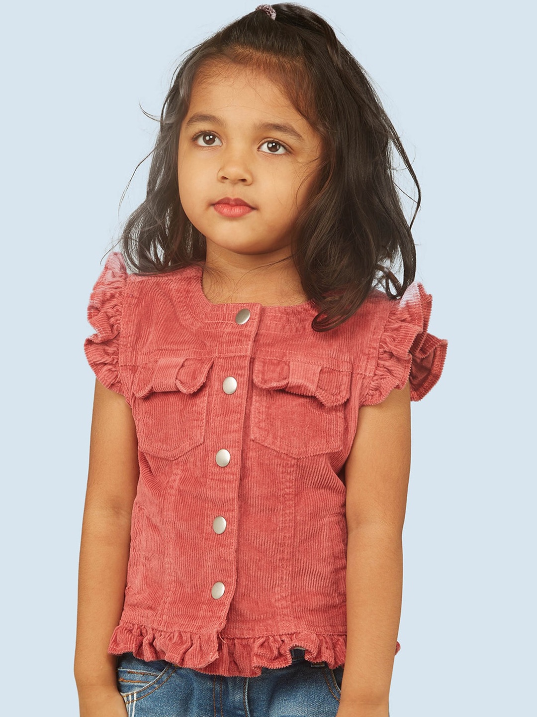 

Zalio Girls Corduroy Denim Jacket, Pink