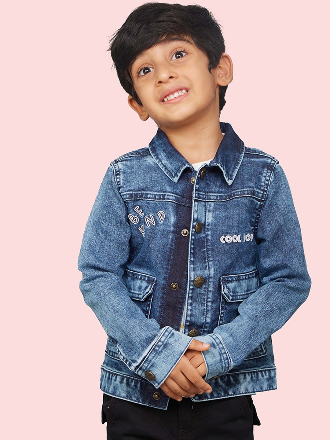 

Zalio Boys Washed Denim Jacket, Blue