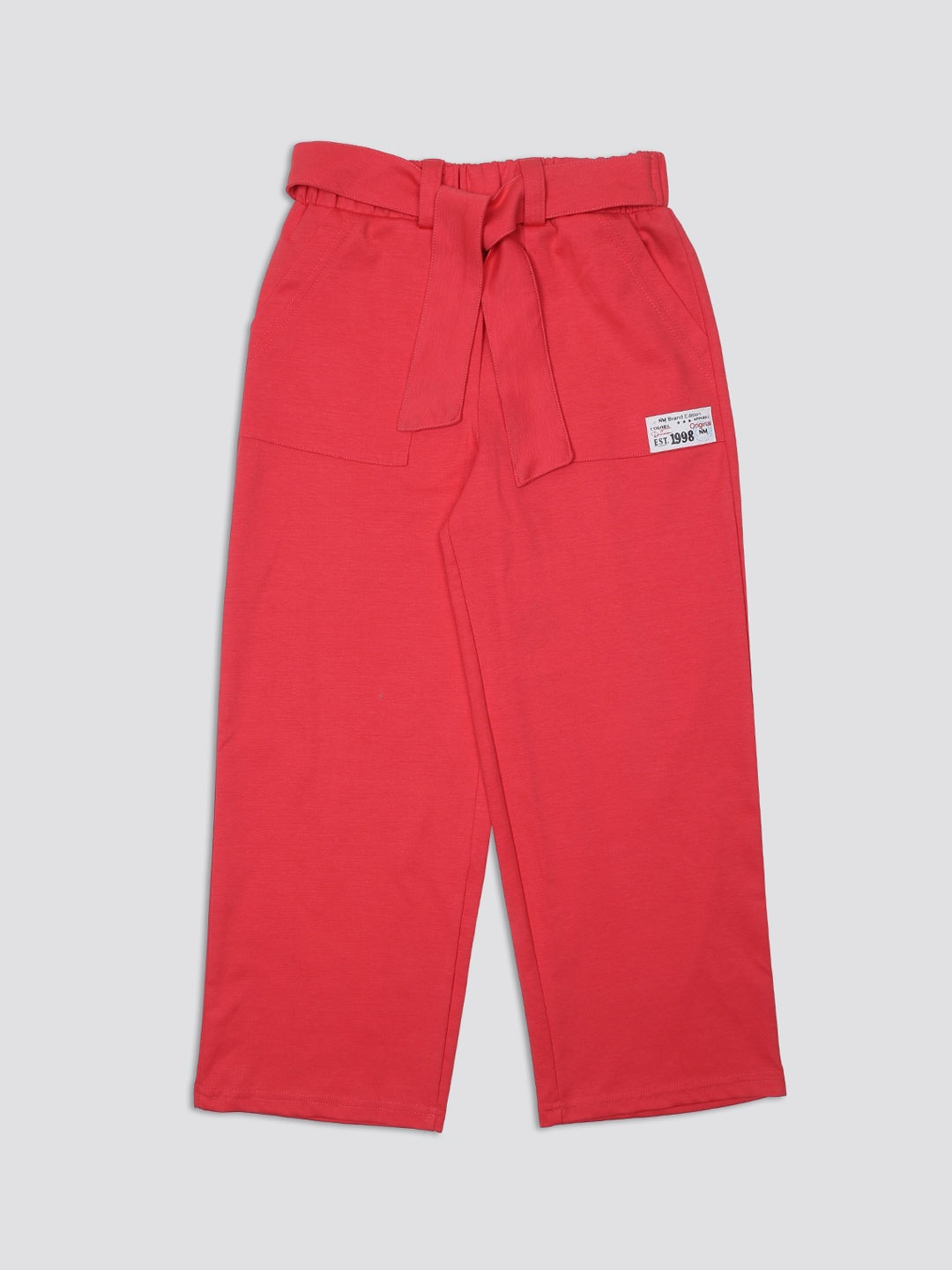 

Nins Moda Girls Relaxed-Fit Cotton Track Pants, Coral