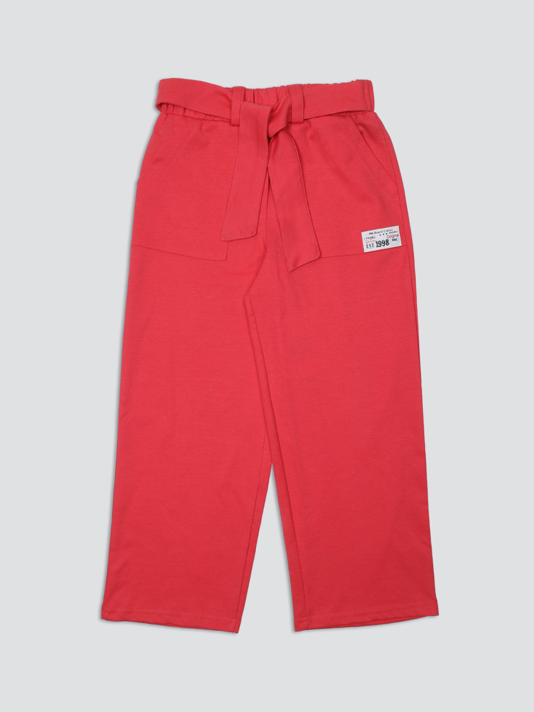 

Nins Moda Girls Cotton Track Pants, Coral