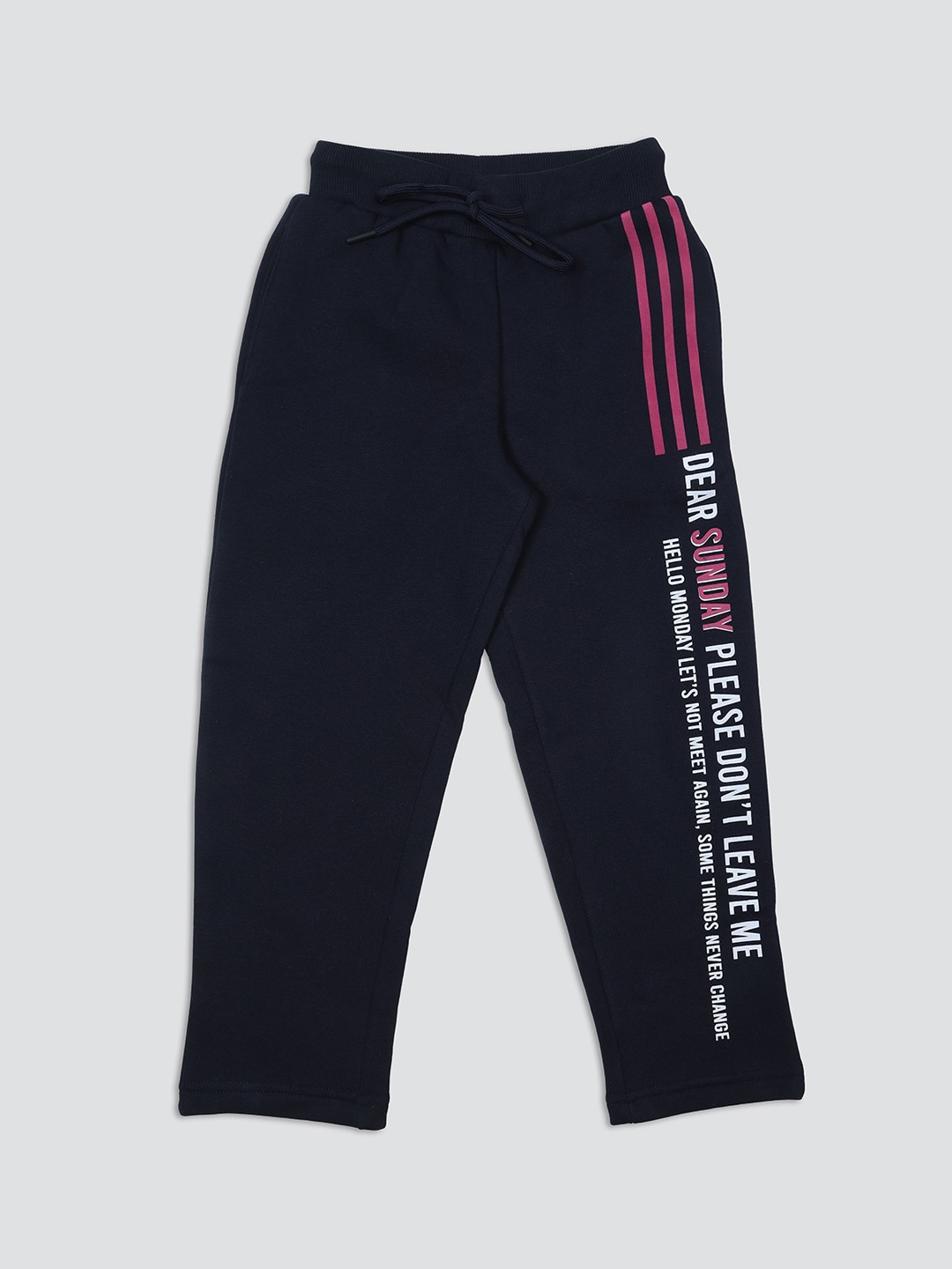 

Nins Moda Girls Fleece Track Pants, Navy blue