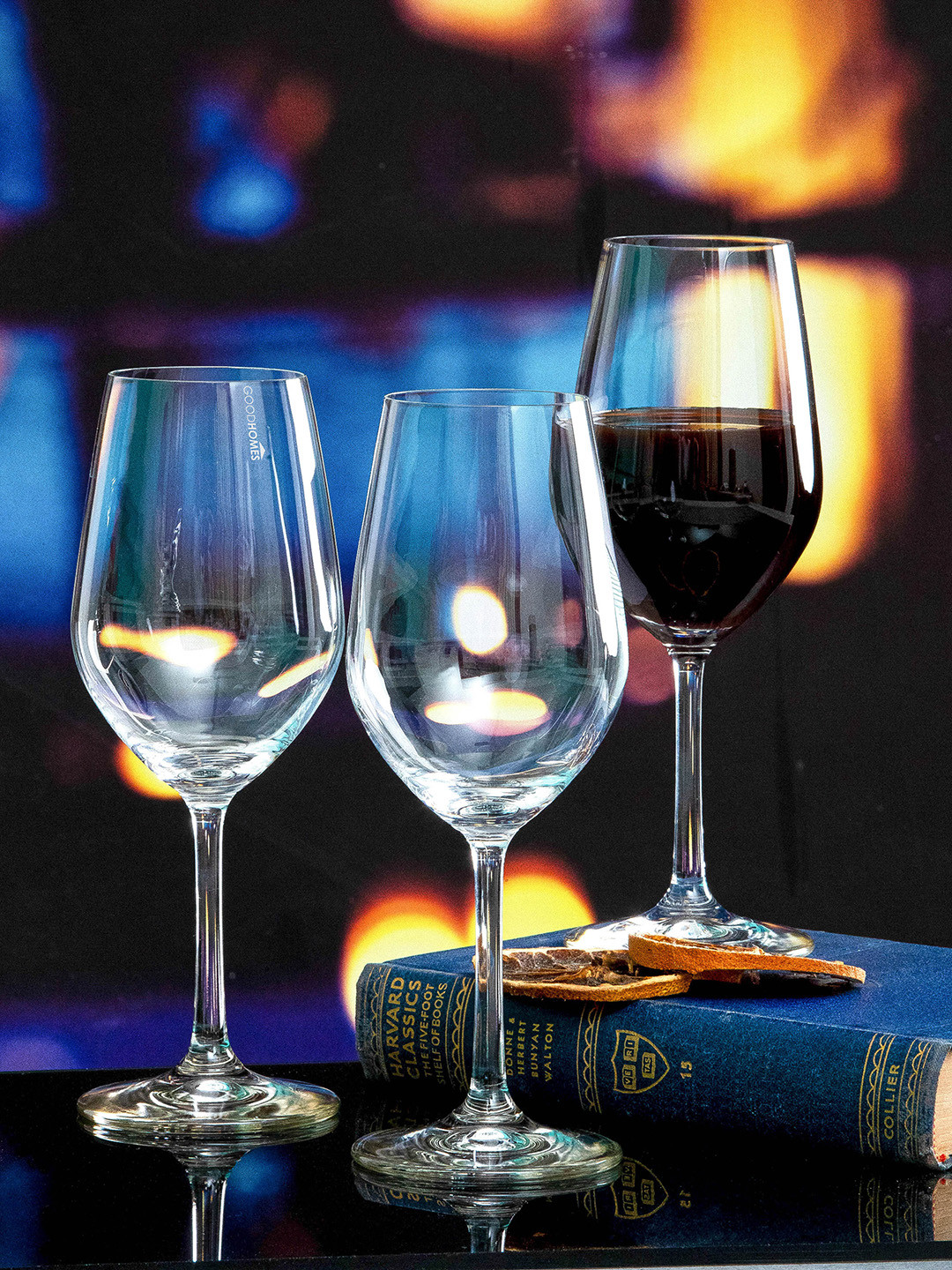 

GOODHOMES Set Of 6 Transparent Wine Glass Tumbler
