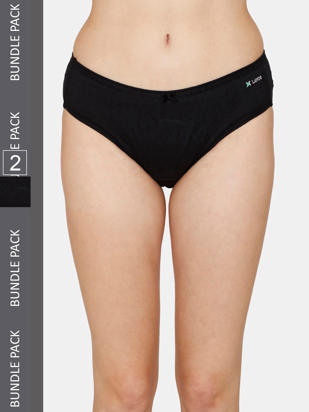 

Zivame Pack Of 2 Hipster Briefs, Black