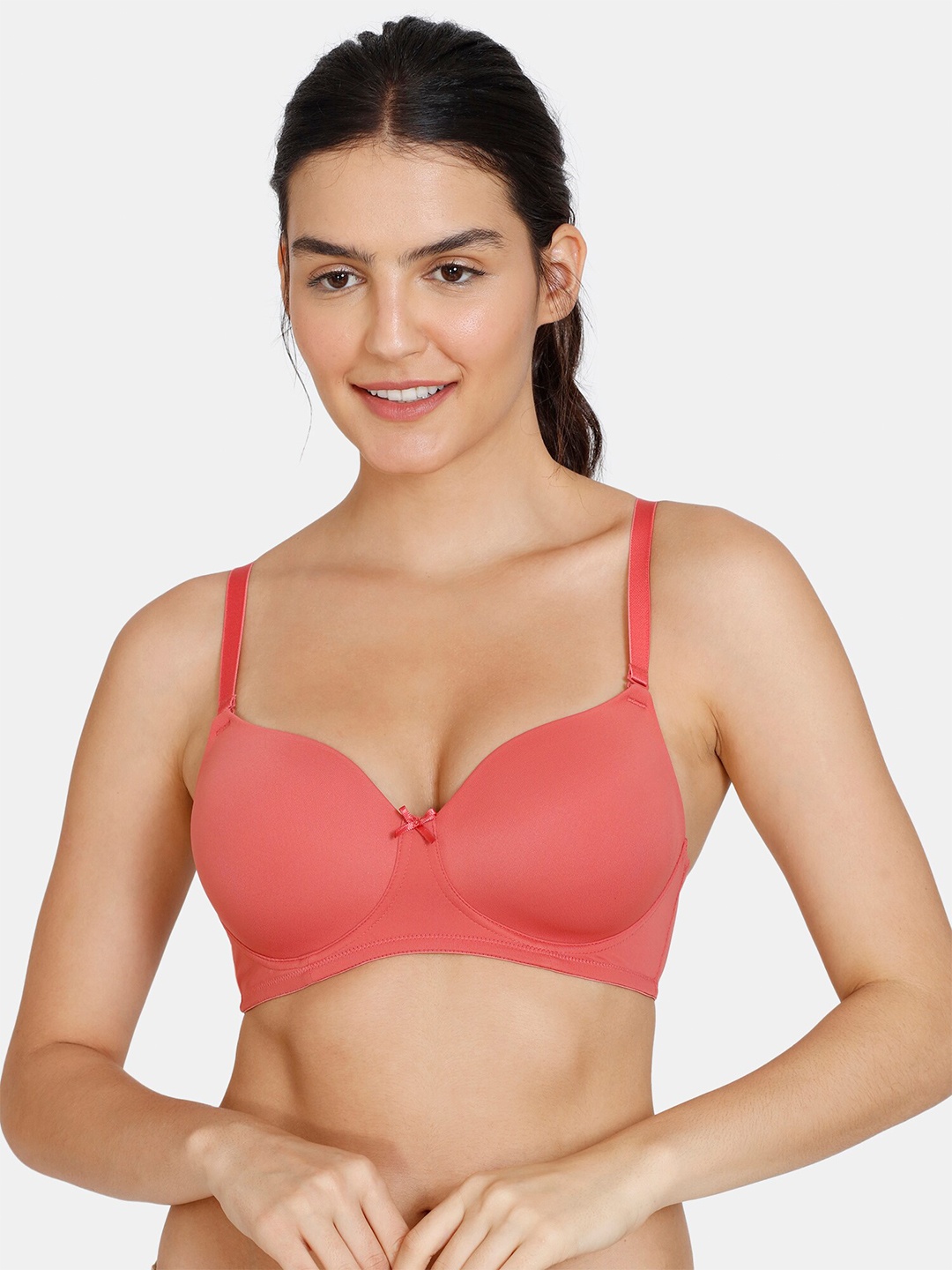 

Zivame Heavily Padded T-Shirt Bra, Pink