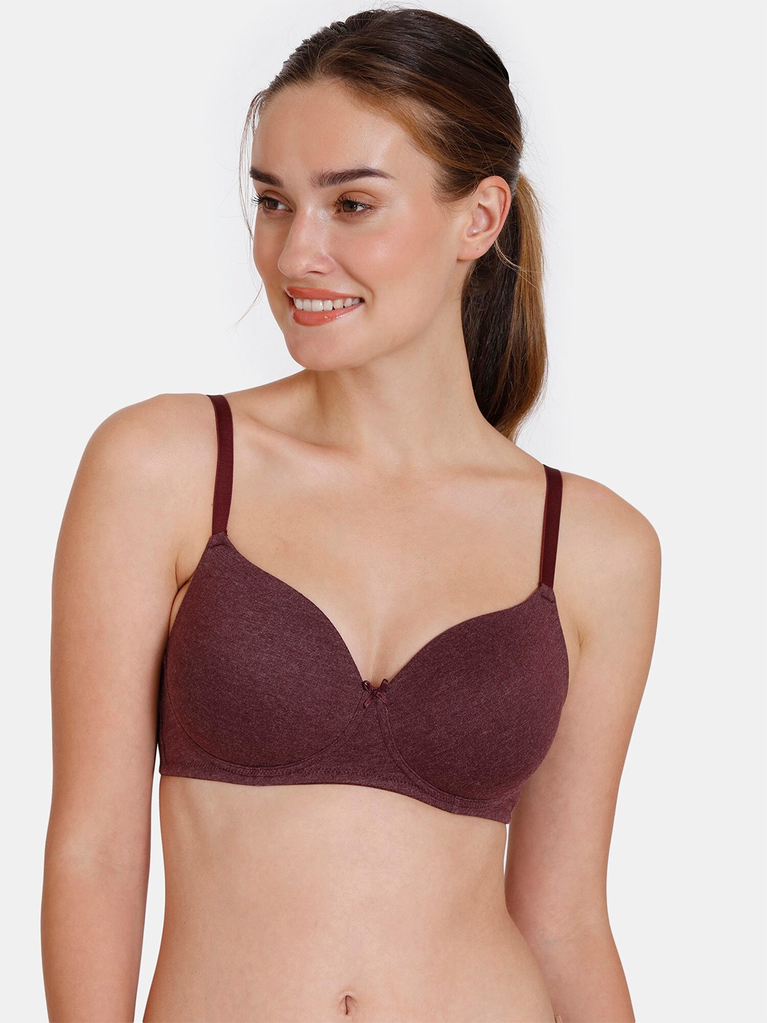 

Zivame Heavily Padded T-Shirt Bra, Purple