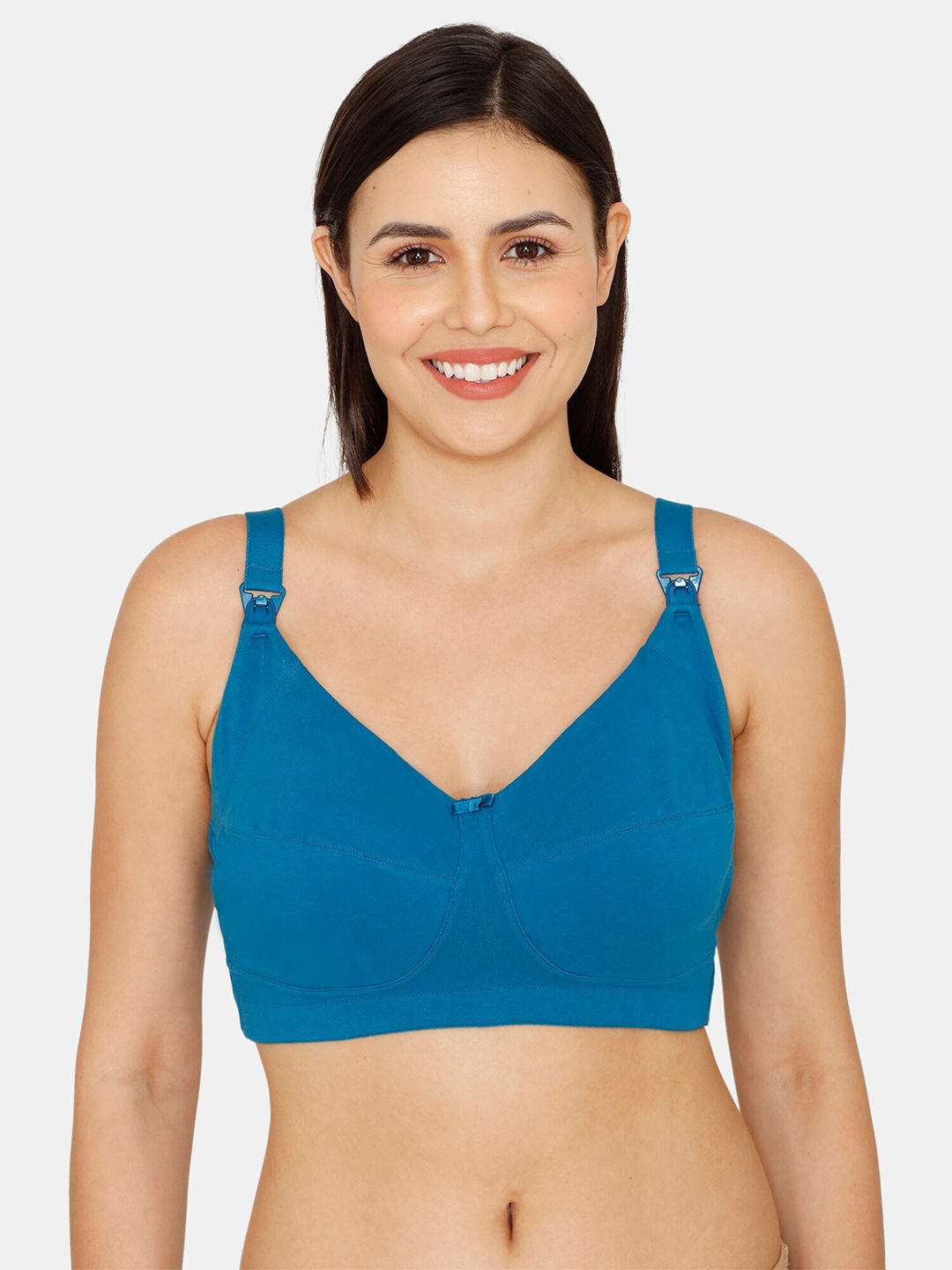 

Zivame Non Padded Maternity Bra, Blue