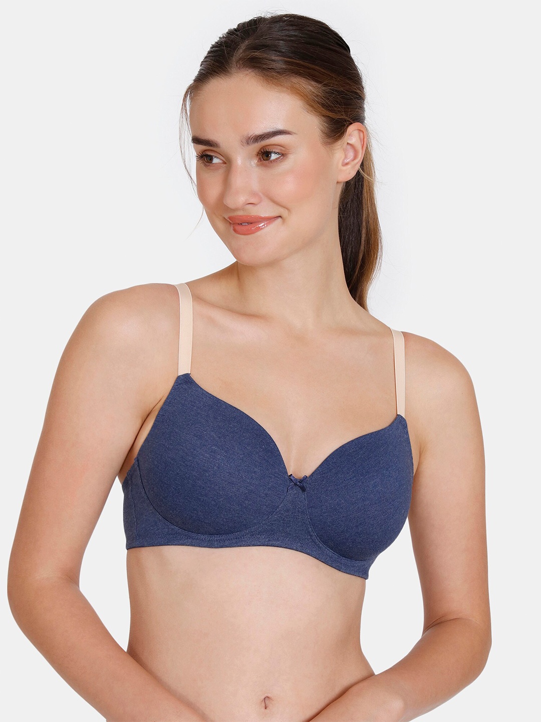 

Zivame Heavily Padded T-Shirt Bra, Blue