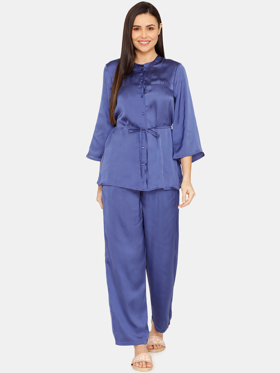 

Zivame Printed Night suit, Blue