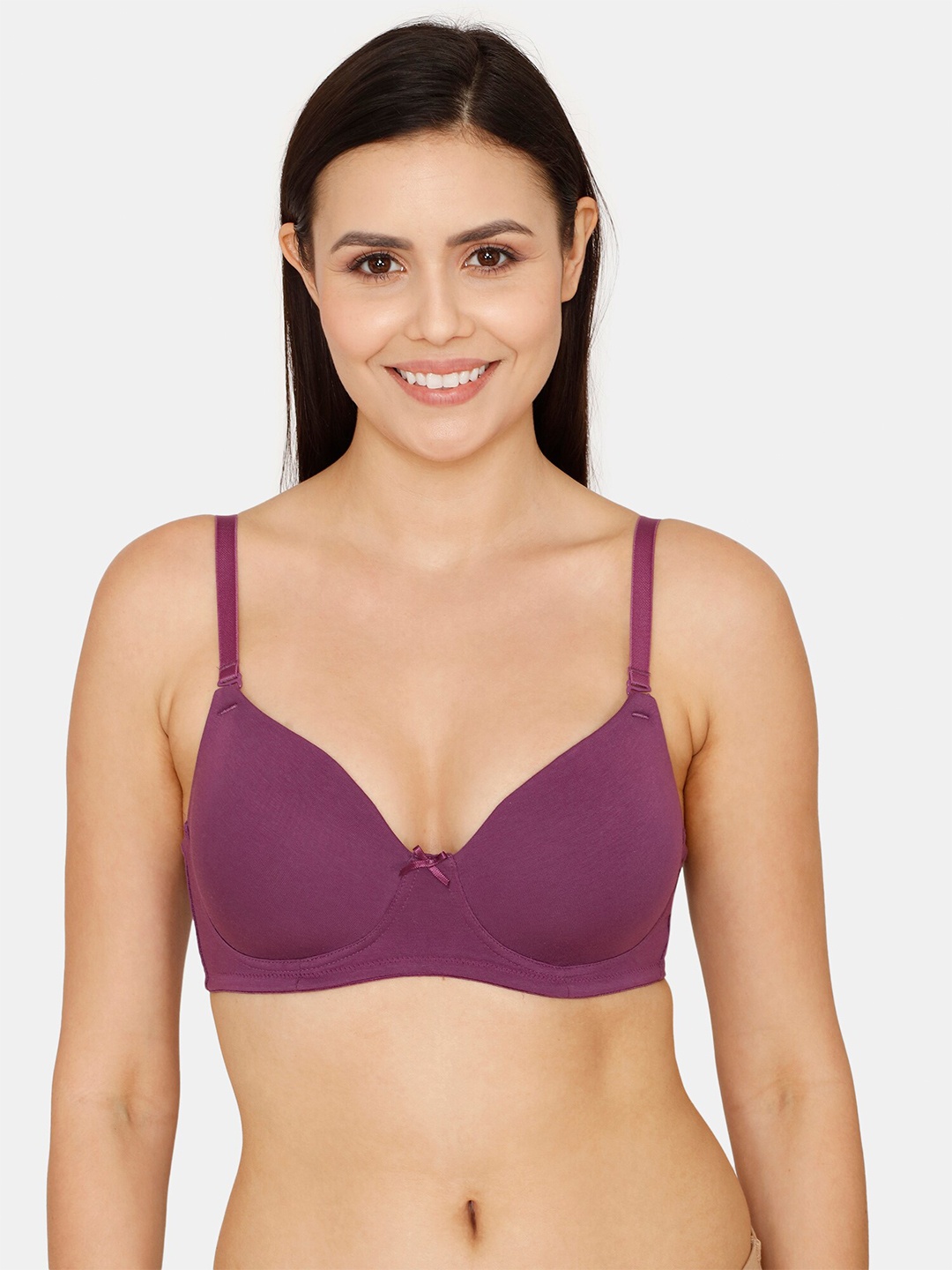 

Zivame Heavily Padded T-Shirt Bra, Purple