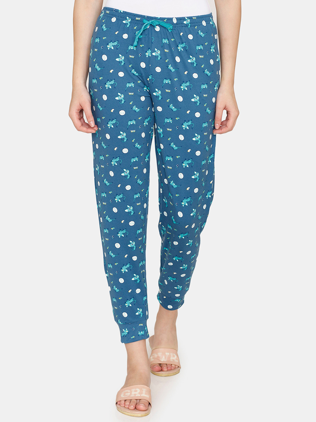 

Zivame Women Printed Pyjamas, Blue