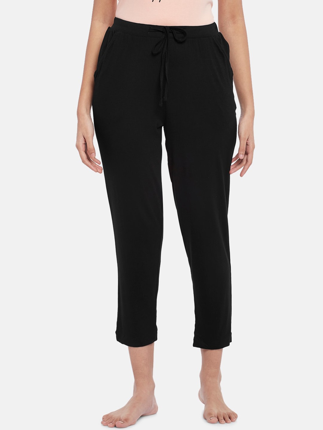 

Dreamz by Pantaloons Women Black Solid Lounge Pant