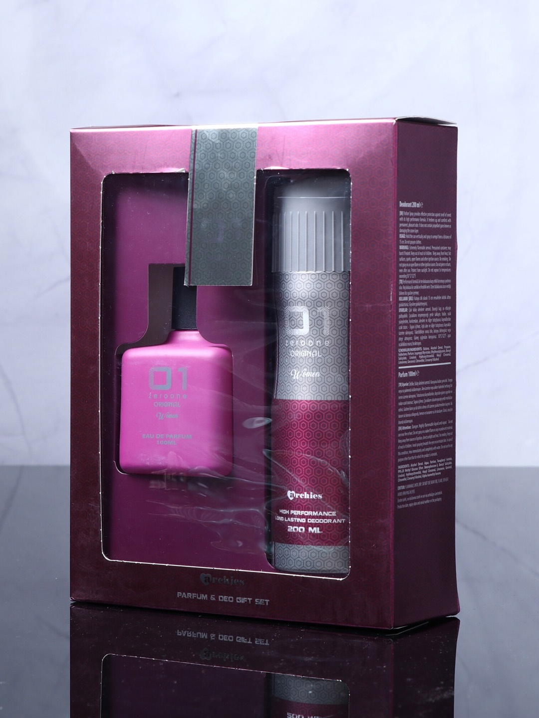 

Archies Women Set of Original Zero One EDP 100 ml & Deodorant 200 ml, Pink