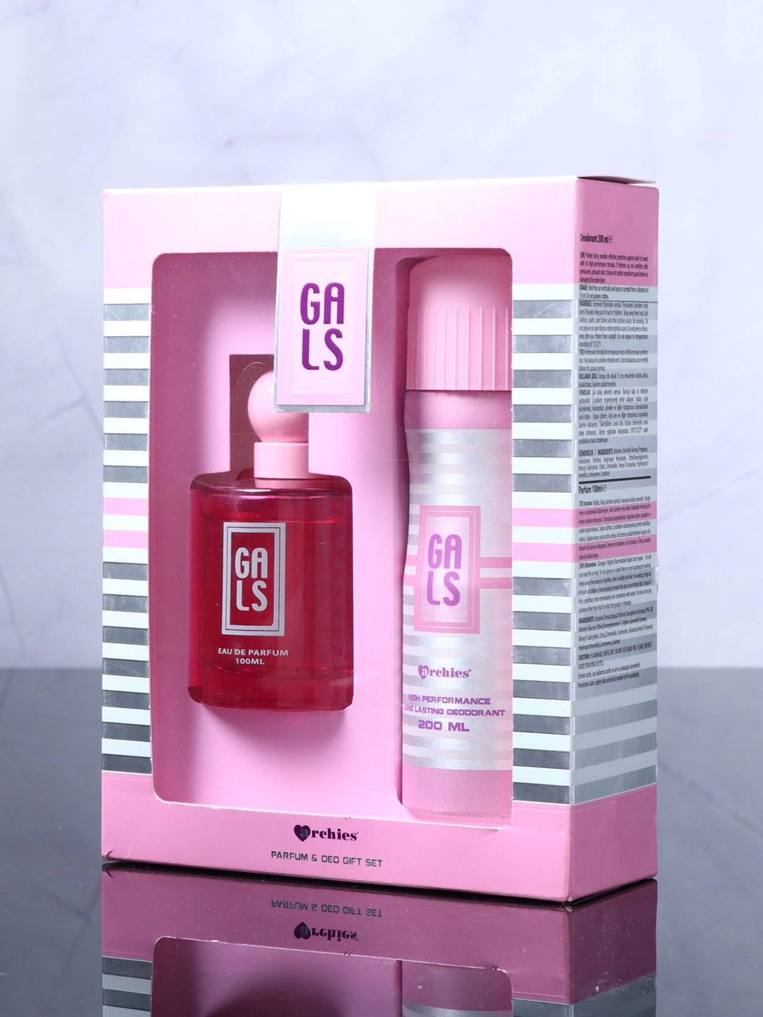 

Archies Women Set of Gals eau De Parfum 100 ml & Deodorant 200 ml, Pink