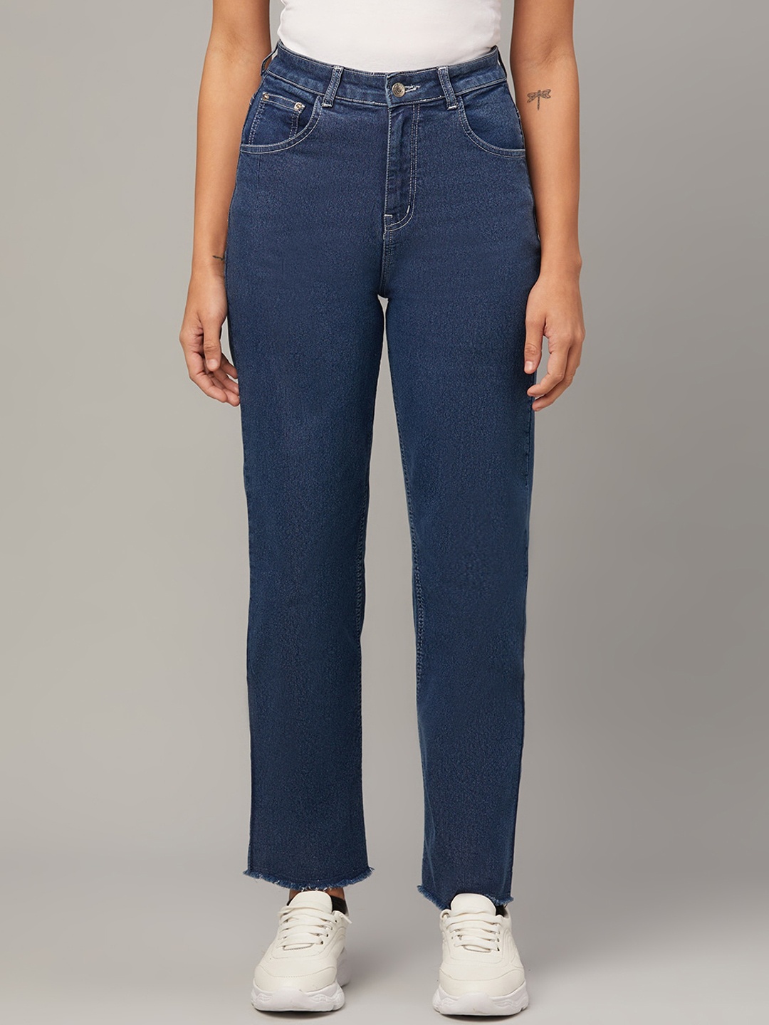 

Kotty Women Jean Straight Fit High-Rise Jeans, Blue