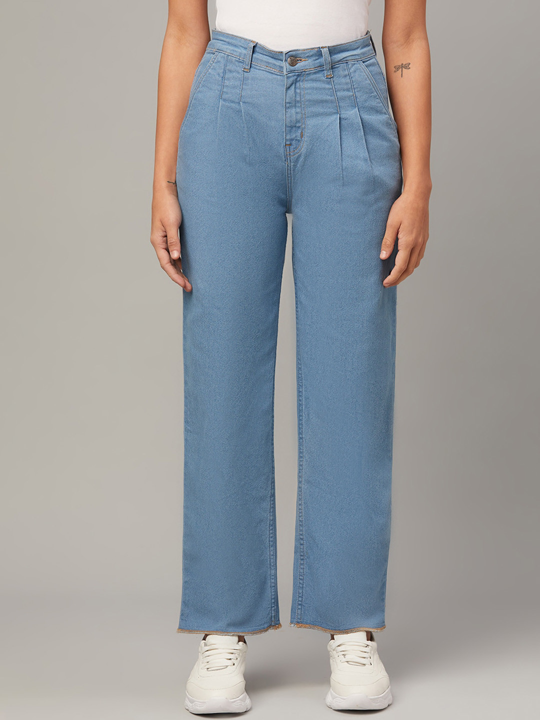 

Kotty Women Jean Straight Fit High-Rise Jeans, Blue