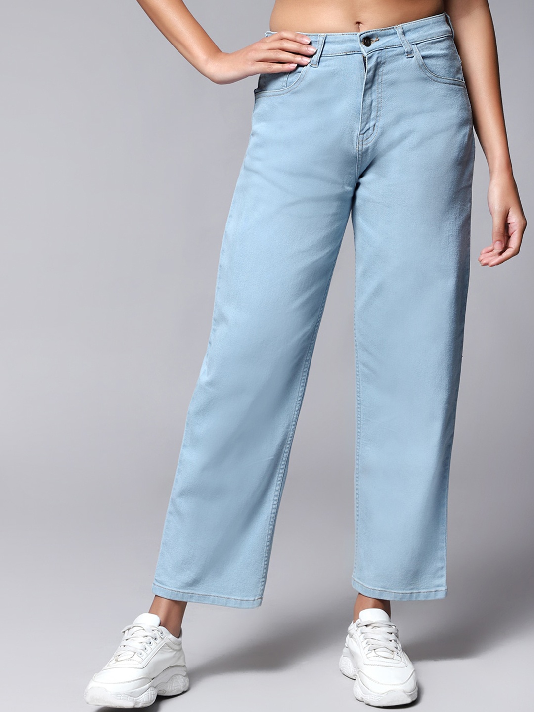 

Kotty Women Straight Fit Mid Rise Jeans, Blue