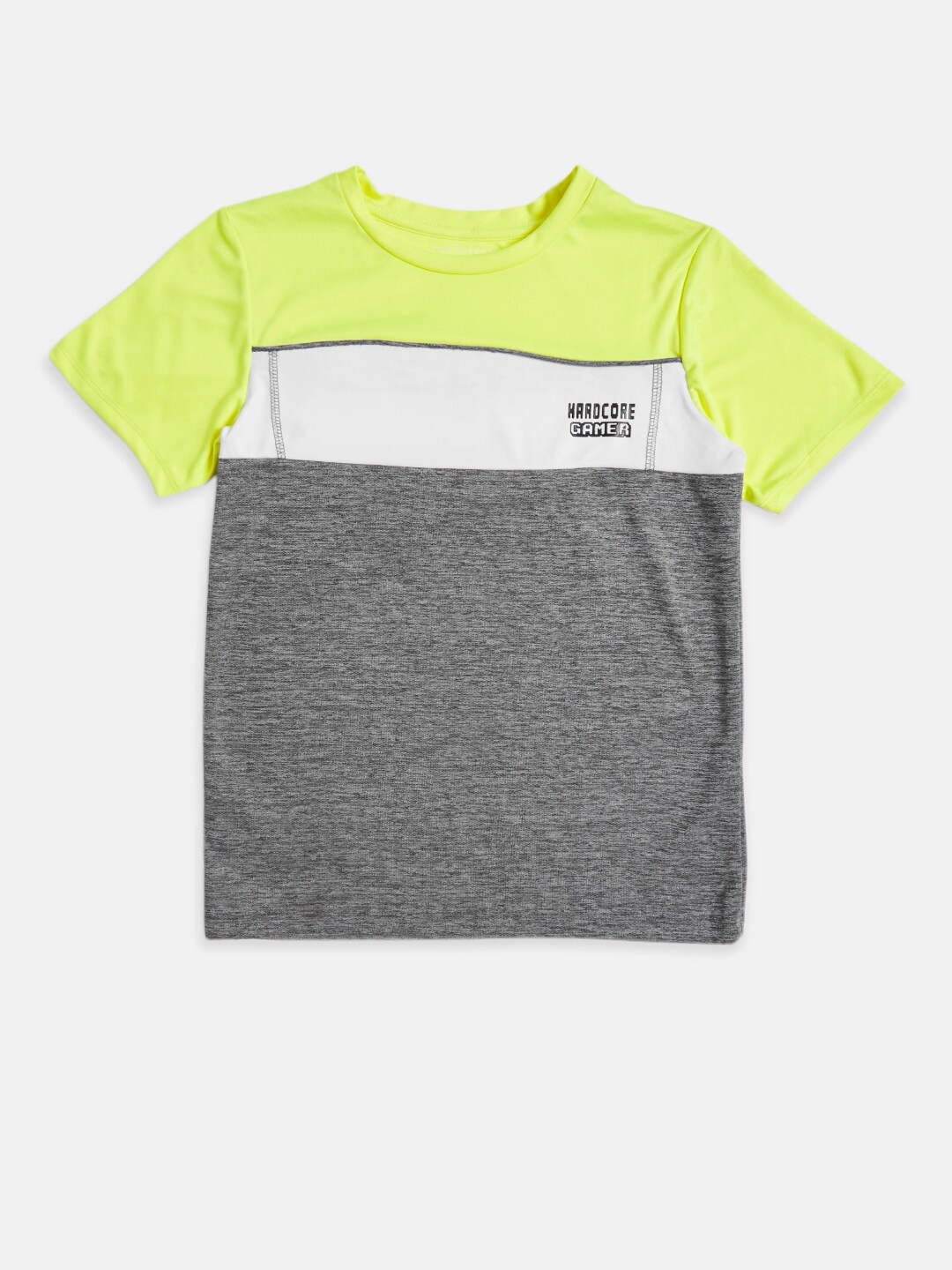 

Pantaloons Junior Boys Yellow Colourblocked T-shirt
