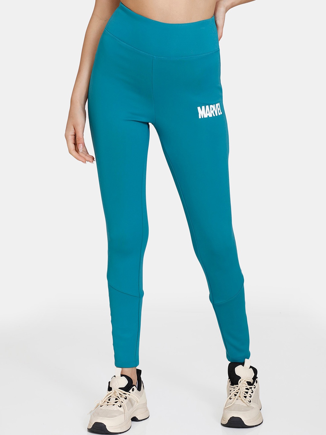 

Zelocity by Zivame Women High-Rise Tights, Blue