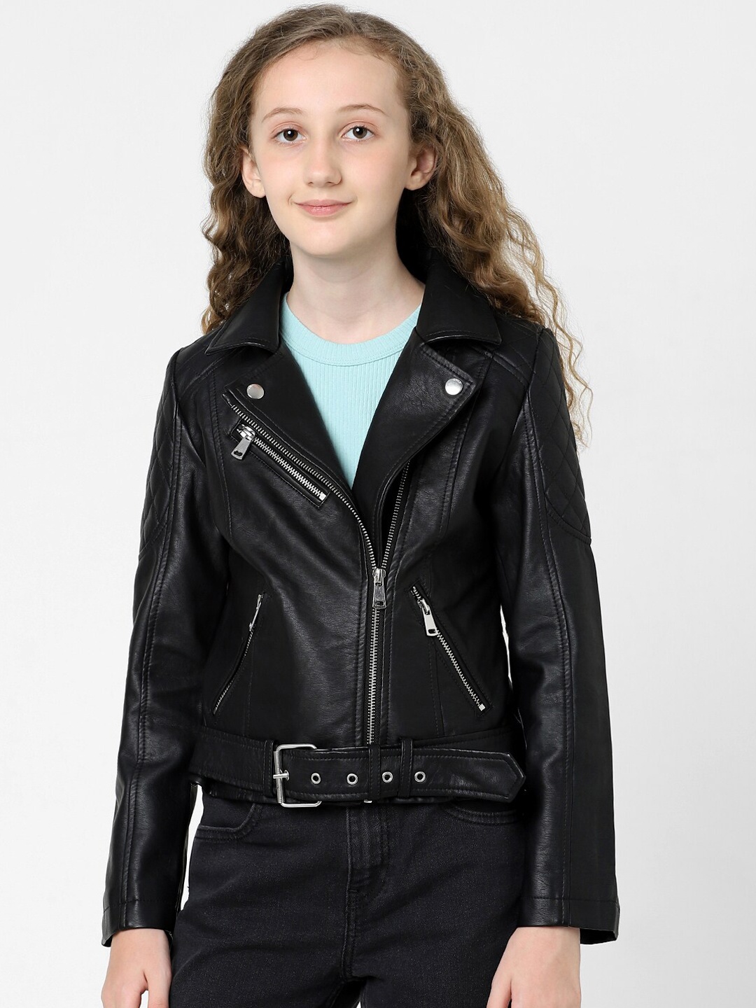 

KIDS ONLY Girls Biker Jacket, Black