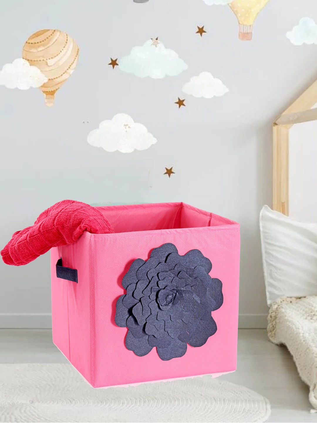 

My Gift Booth Pink & Navy Blue Flower Embellished Organisers