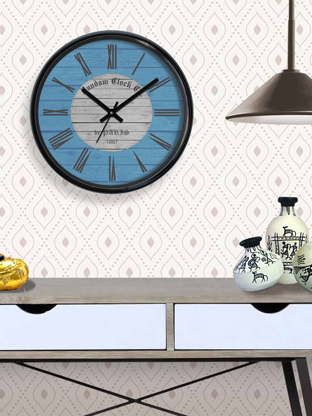 

RANDOM Blue Dial Analogue 30 cm Wall Clock