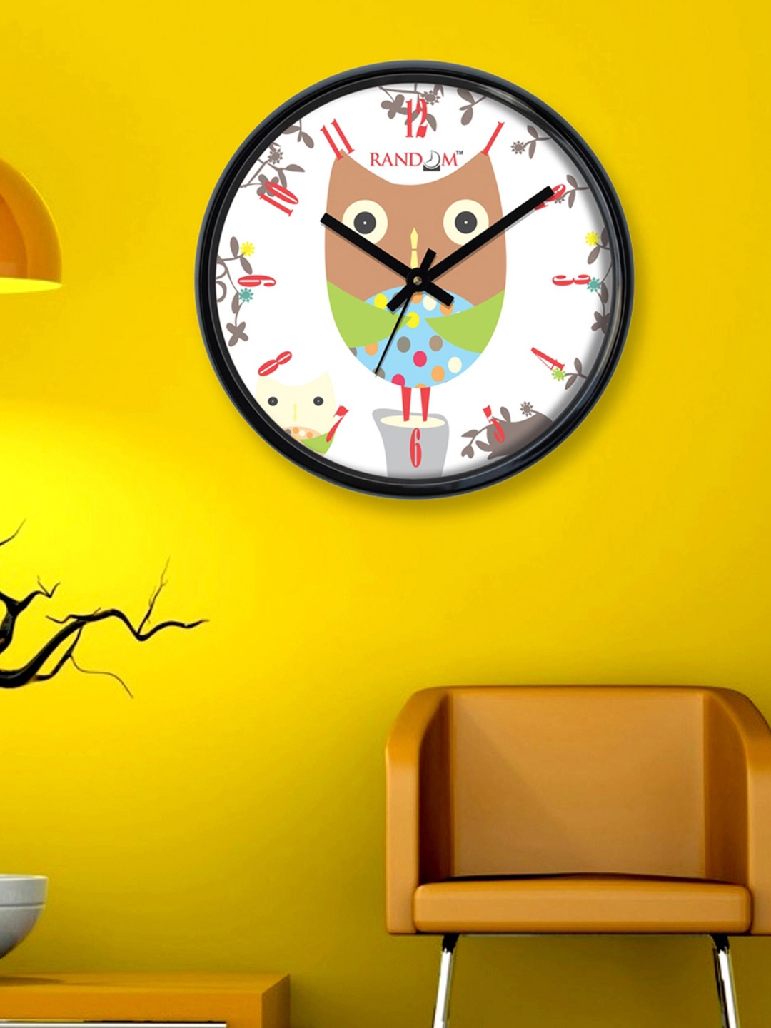 

RANDOM White Round Printed Analogue Wall Clock