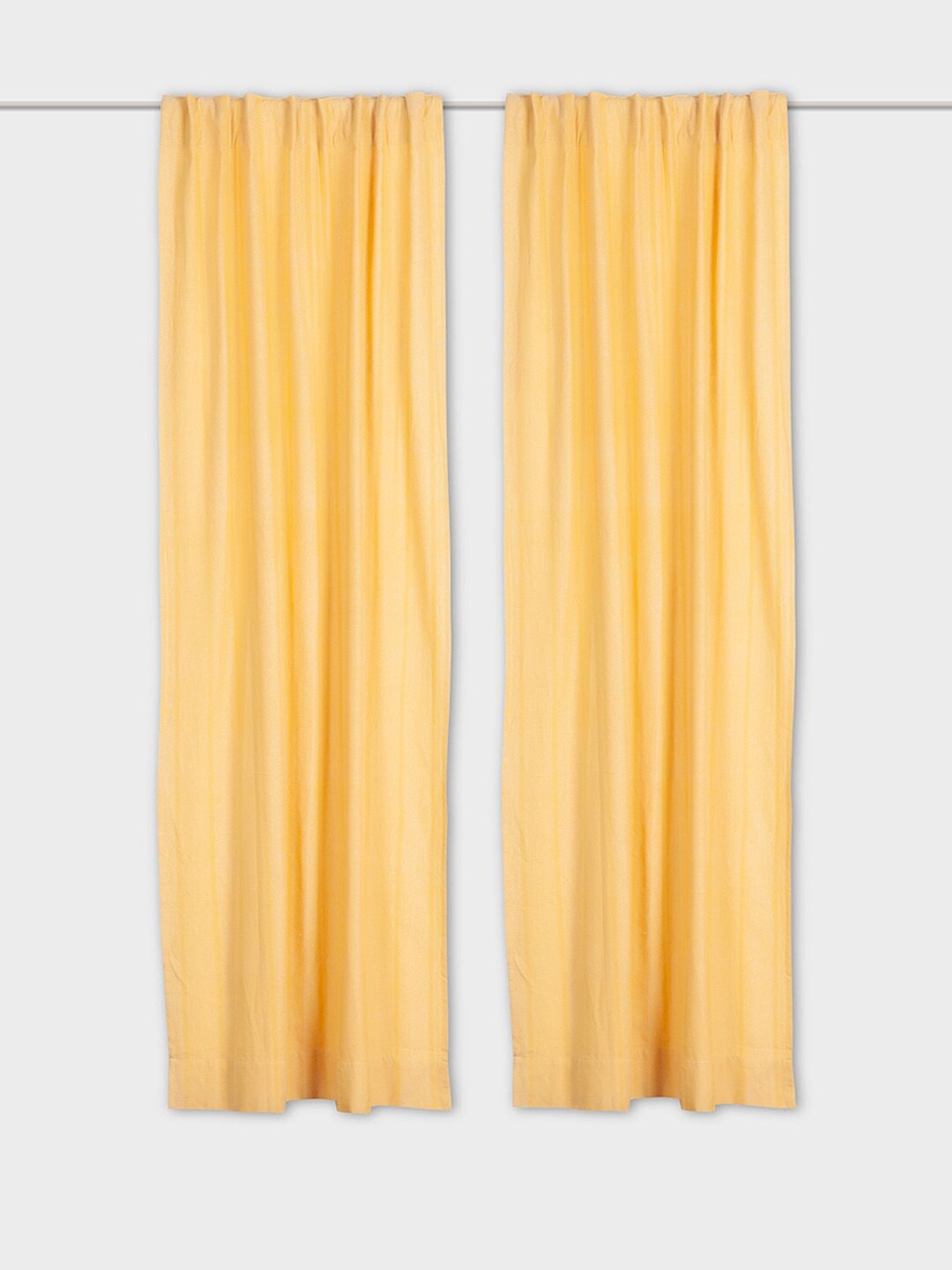 

Fabindia Anandi Yellow Cotton Window Curtain