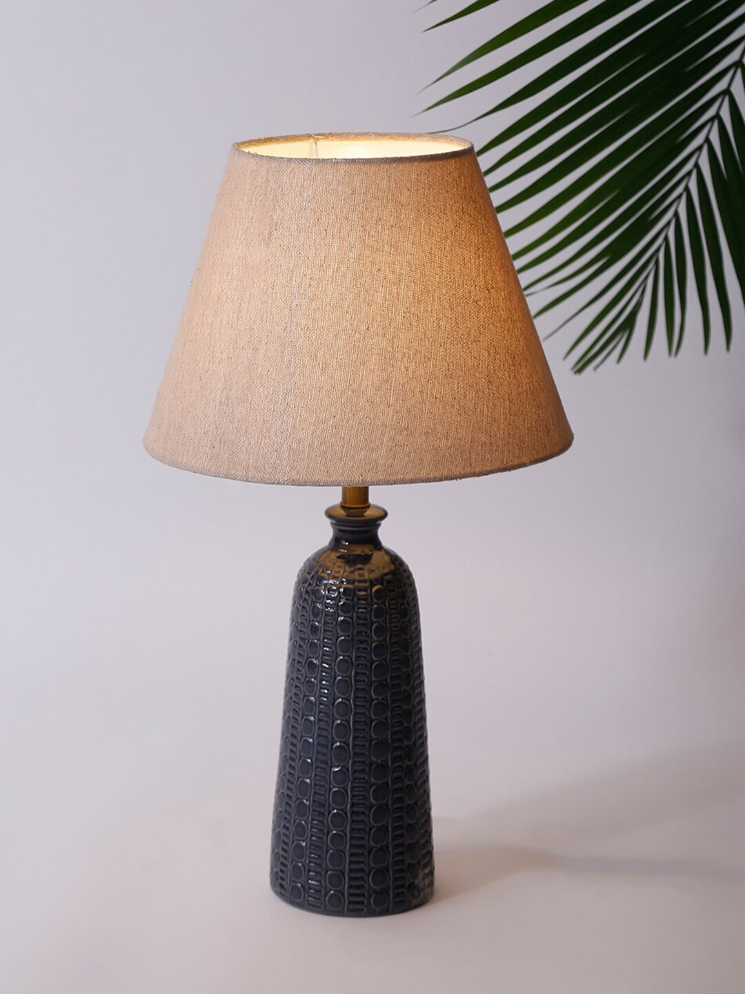 

Fabindia Prisha Blue & Beige Textured Table Lamps