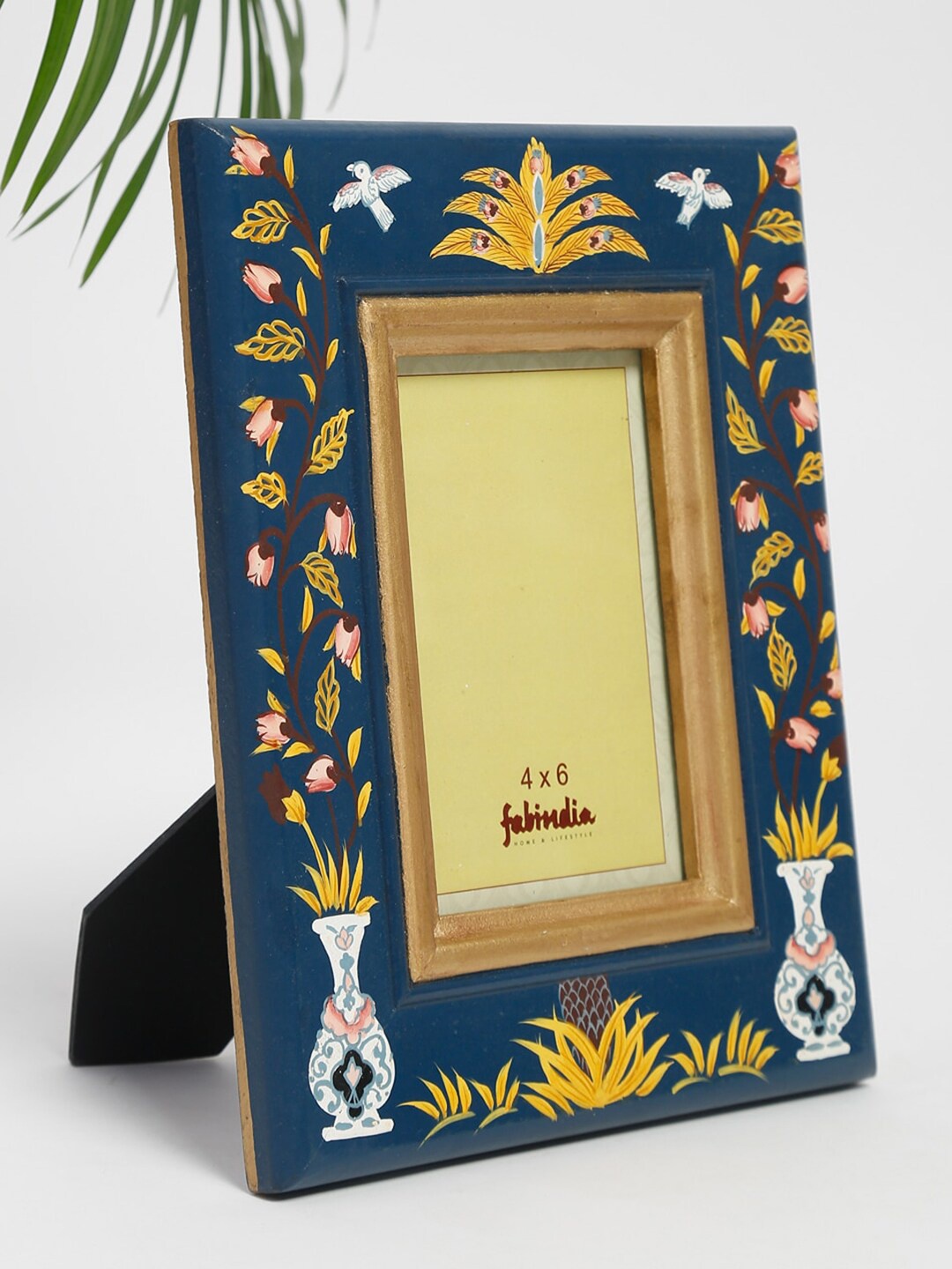 

Fabindia Blue Hand Painted Photo Frame