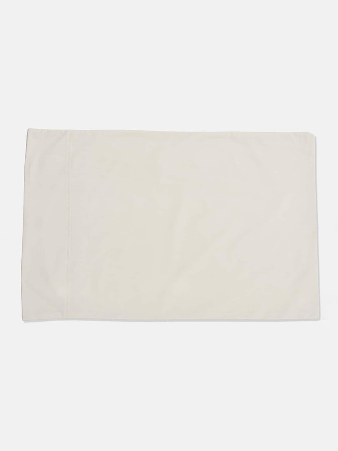

Fabindia Set Of 2 Woven Cotton Pillow Covers, Beige