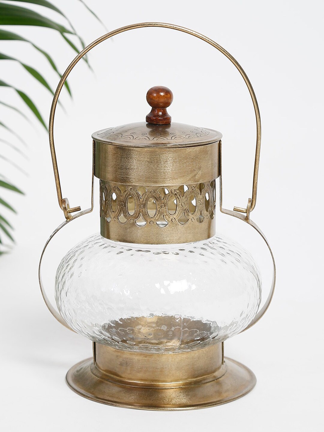 

Fabindia Nihaal Gold-Toned Cutwork Lantern