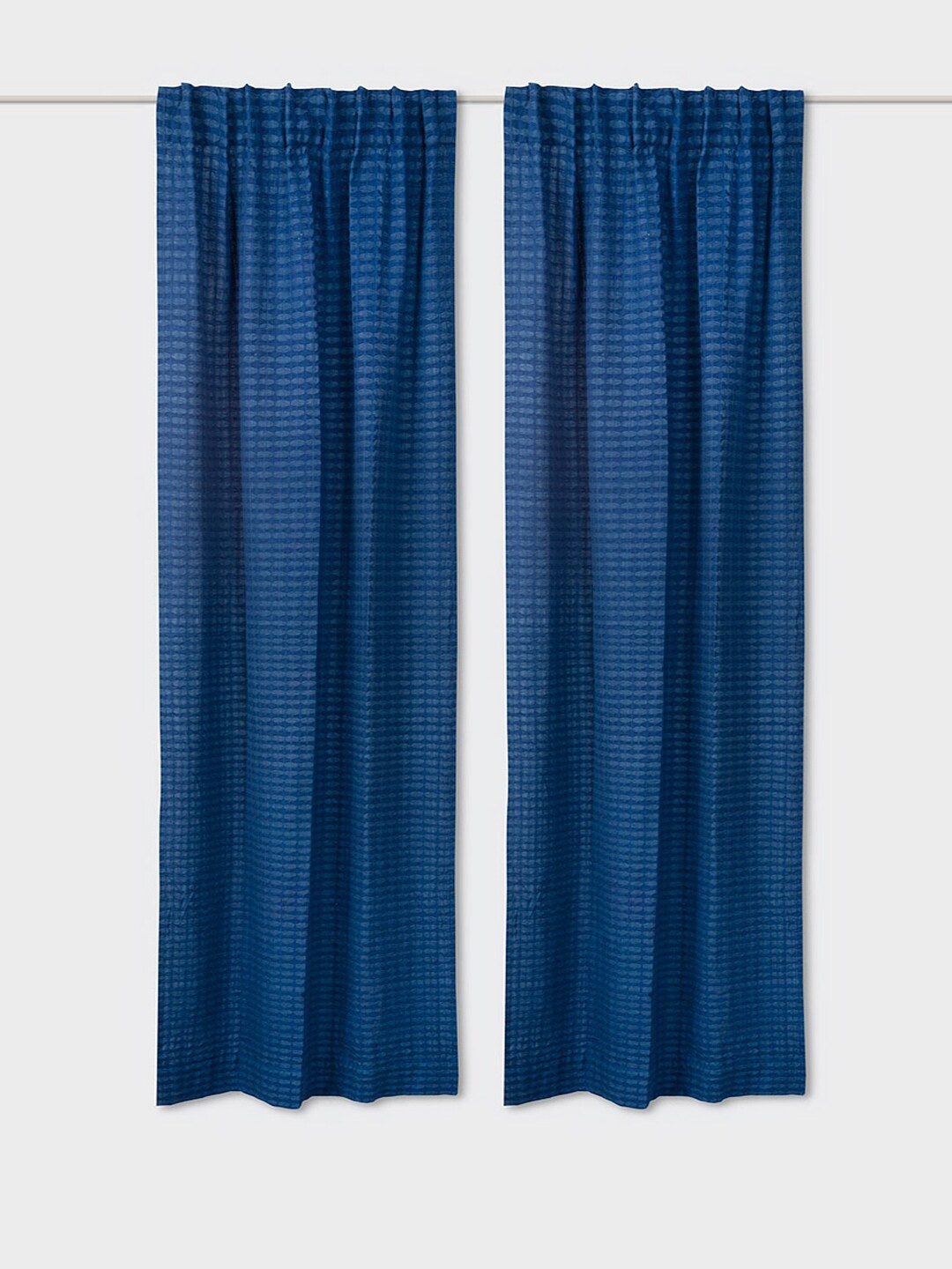 

Fabindia Deepali Blue Cotton Window Curtain