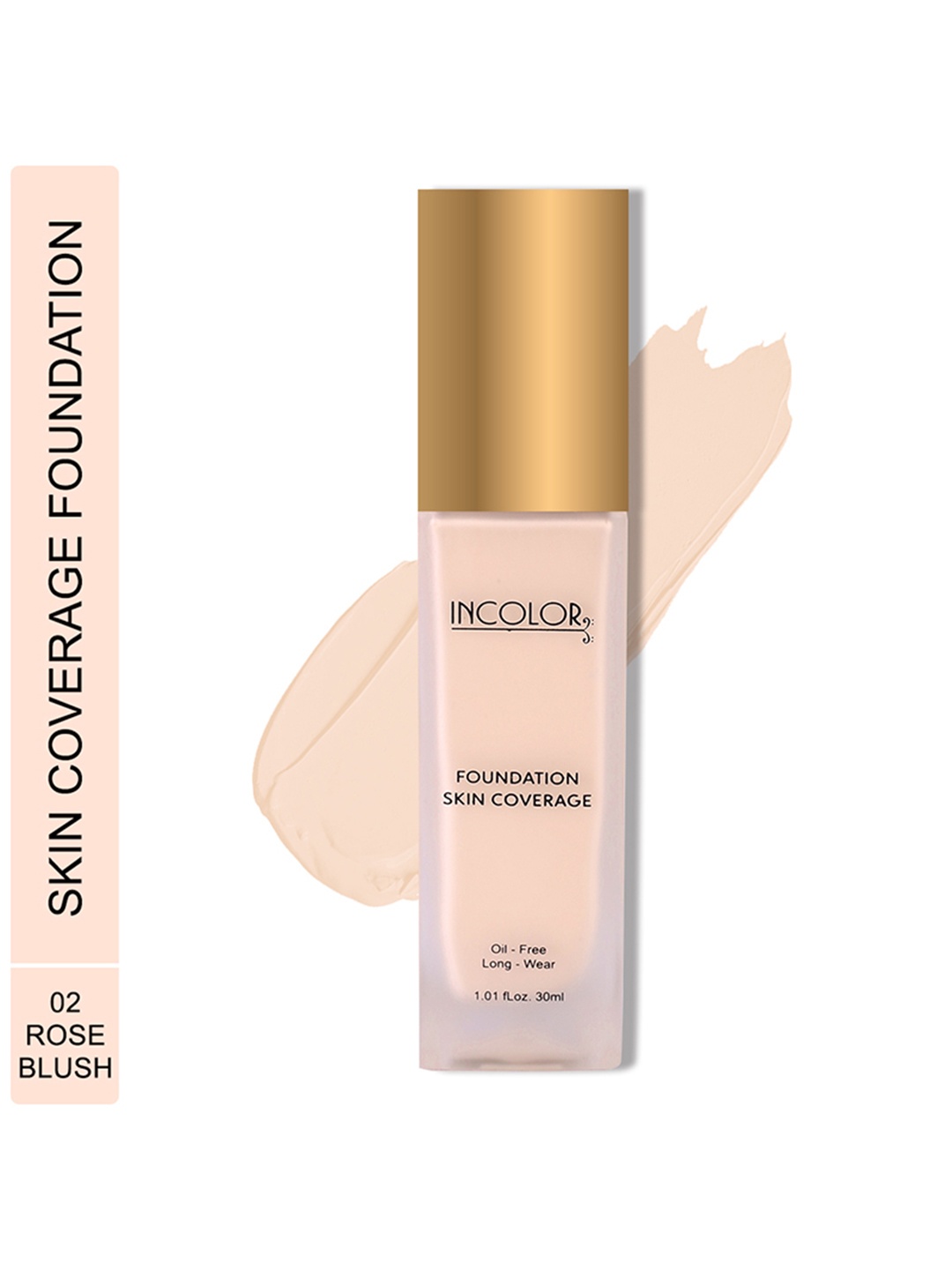 

INCOLOR Foundation Skin Coverage 30 ml - Rose Blush 02, Nude