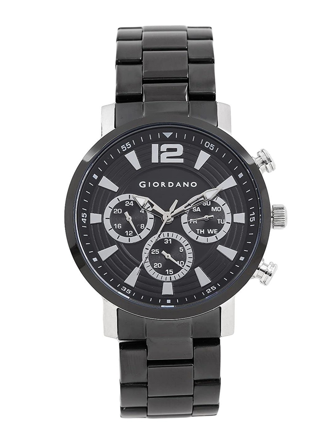 

GIORDANO Bracelet Style Straps Analogue Watch, Black