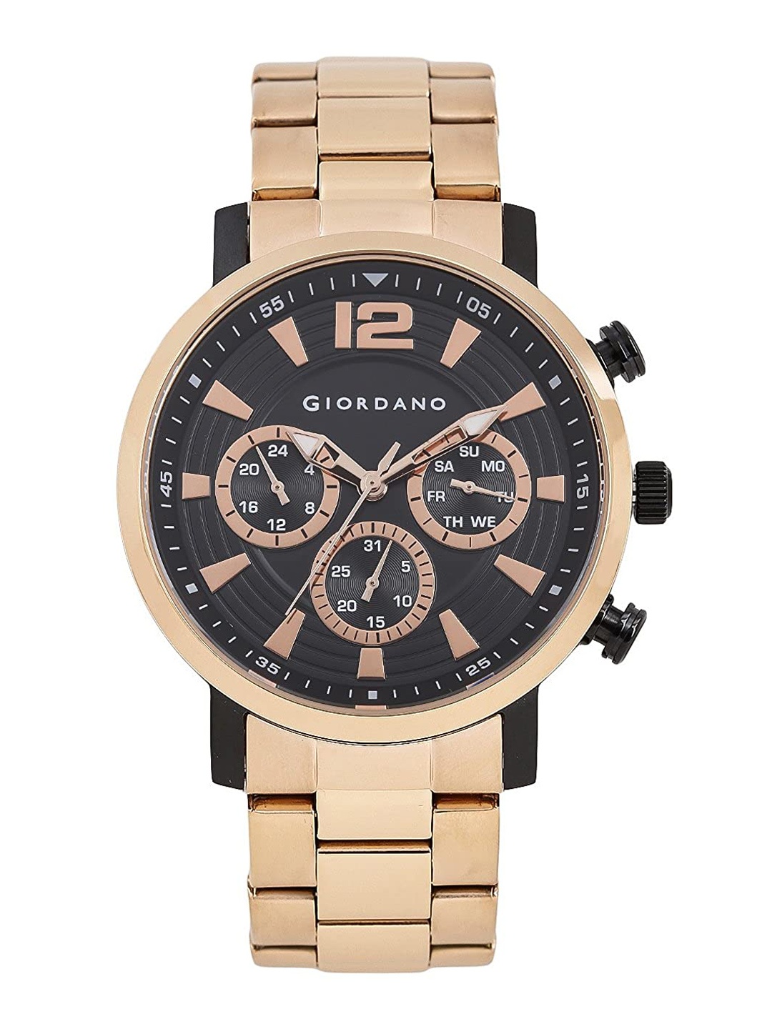 

GIORDANO Bracelet Style Straps Analogue Watch, Black