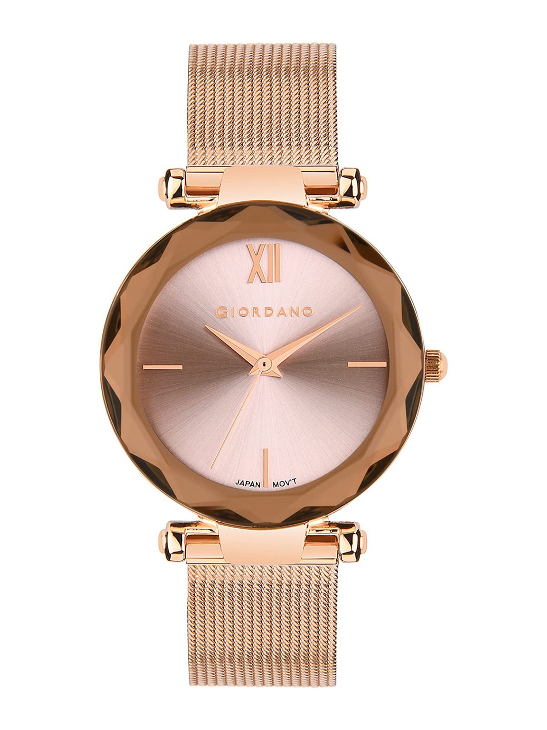 

GIORDANO Women Embellished Dial Bracelet Style Straps Analogue Watch, Pink
