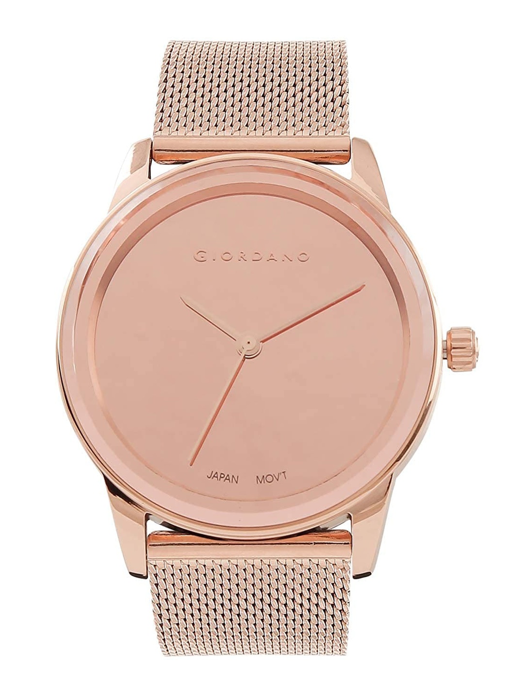 

GIORDANO Women Bracelet Style Straps Analogue Watch, Rose gold