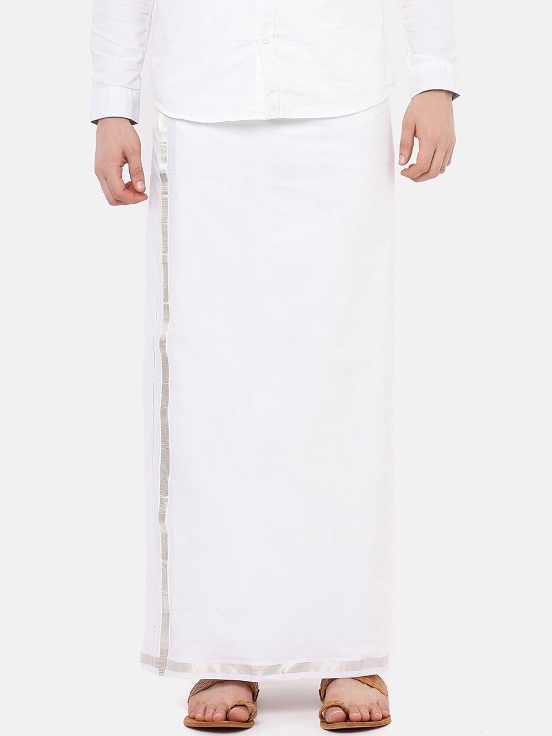 

Ramraj Pure Cotton Dhotis, White