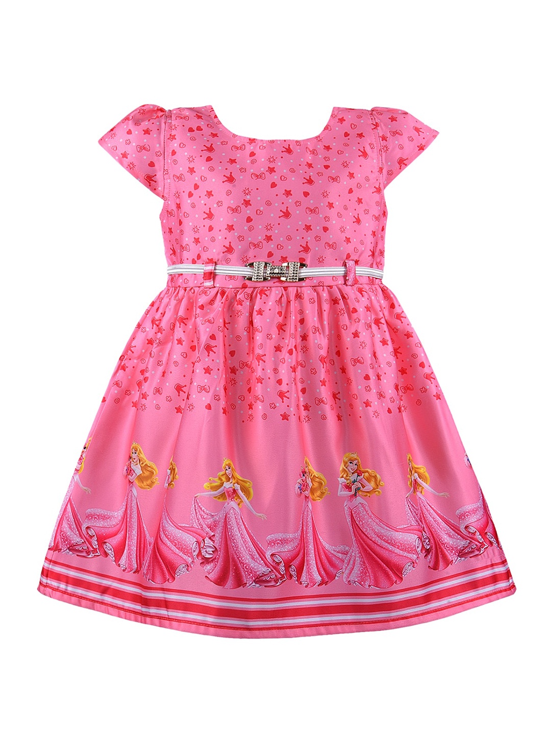 

Wish Karo Girls Fit & Fare dress, Pink