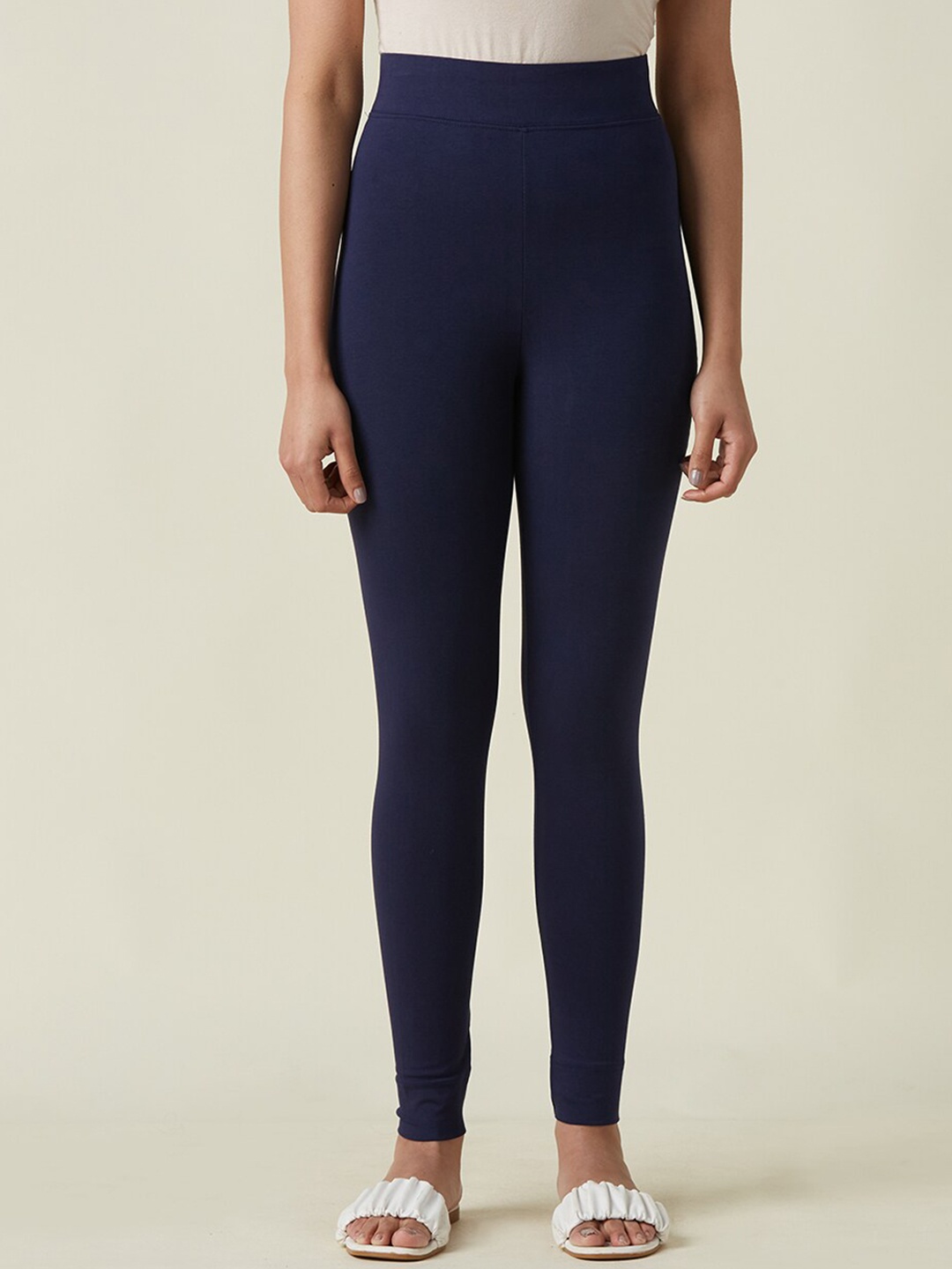 

Fabindia Ankle-Length Leggings, Navy blue